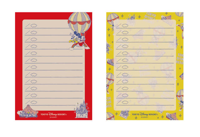 メモ 400円｜サイズ：縦約15×横約11cm、2絵柄入り