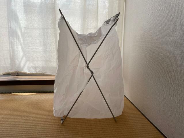 【ニトリ デコホーム 分別ゴミ袋スタンド】45Lの袋がぴったり収まります