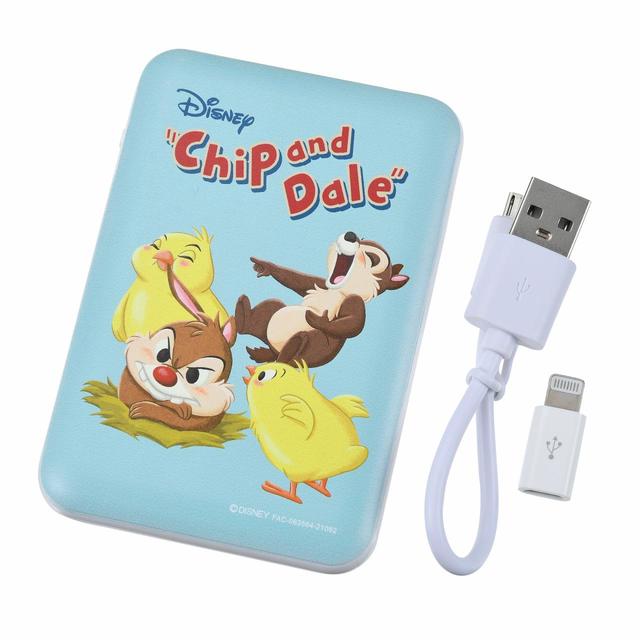 チップ&デール モバイルバッテリーチャージャー CHIP AND DALE SPRING 4,400円
