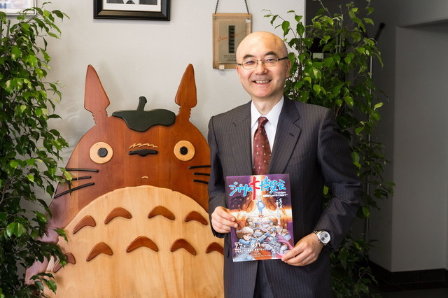 スタジオジブリ野中晋輔氏。小金井市スタジオジブリ社内にて(写真:篠原孝志)