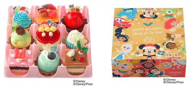 銀座コージーコーナー＜ディズニー/ピクサー＞クリスマスコレクション（9個入）3,200円