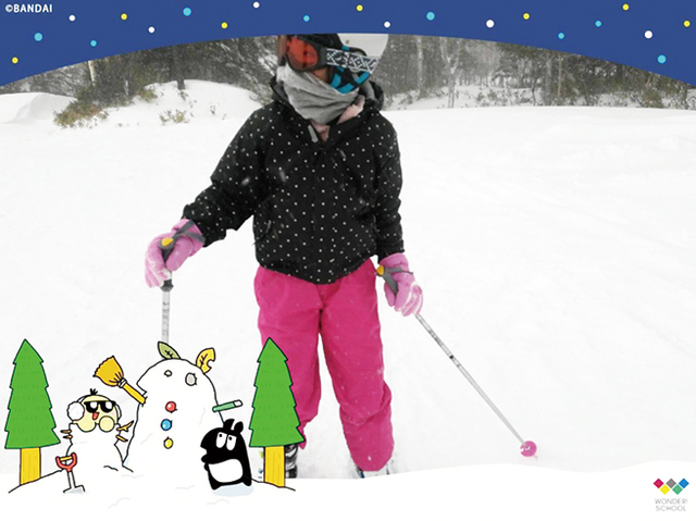 コンテスト写真】冬フォトコンテスト_スキーで初吹雪マヒマヒさん_ぴあ