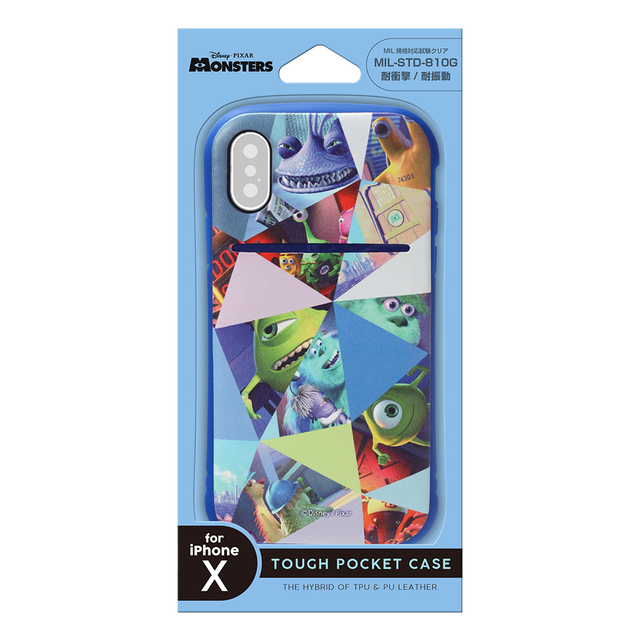 Disney / iPhone X用タフポケットケース モンスターズ・インク