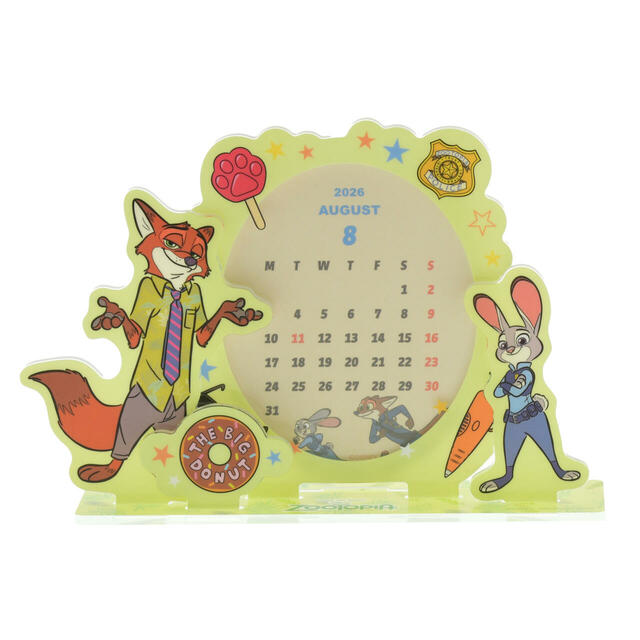 ジュディ・ホップス&ニック・ワイルド 卓上カレンダー アクリル CALENDAR&ORGANIZER 2026 1,800円→1,080円
