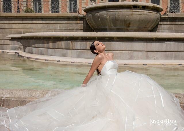 「KIYOKO HATA」新作ウェディングドレス KHB0003_OffWhite