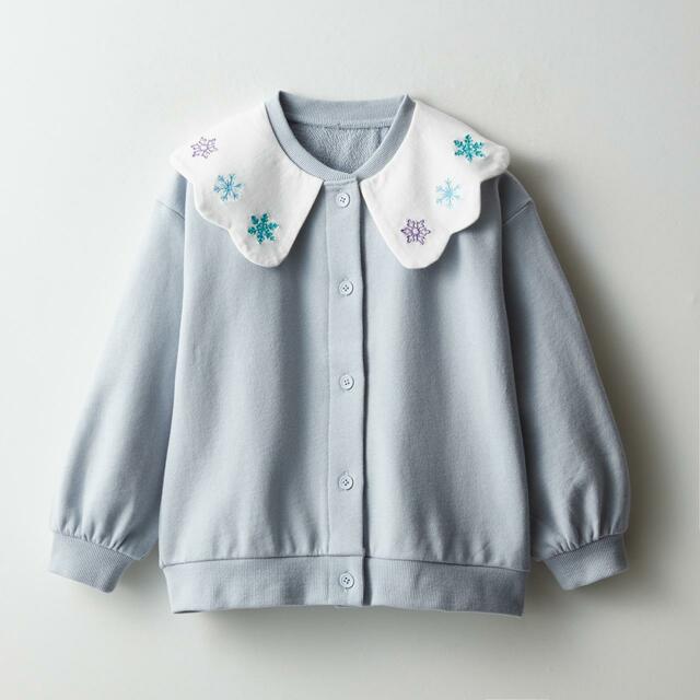 ヒロイン気分の襟付きミニ裏毛のカーディガン｜3,990円（税込）