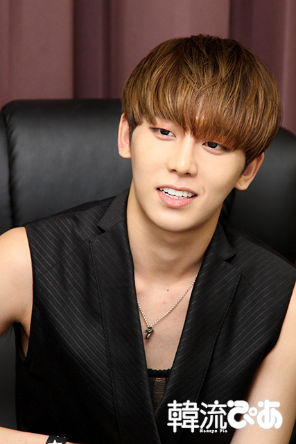 MYNAME・チェジン＠『韓流ぴあ』取材