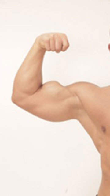 こっちの上腕二頭筋は? これだ〜れだ？「マッチョ29」