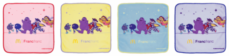「ハンドタオル」<サイズ:幅25×高さ25cm>【マクドナルドとFrancfrancが初コラボ!「マクドナルドの福袋(R)2026」12月1日より公式アプリで事前抽選販売受付スタート!】