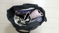 【ユニクロC 2WAYユーティリティバッグ】旅行を想定した2泊分の服も余裕で入りました！