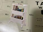【ニトリ 軽くて組み立て簡単テーブルワゴン】隙間にも使えるほどコンパクトなサイズ感