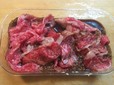 「マンガ肉」レシピ／牛の切り落とし肉にしっかりと味をつけます