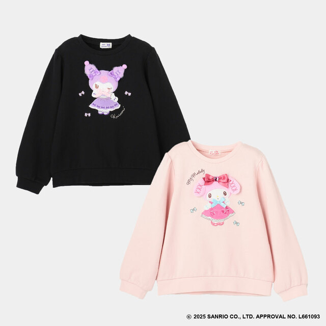 【ANY KIDS×マイメロディ／クロミ】アップリケトレーナー（90～150cm）￥3,990～（税込）