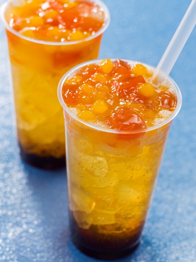 スパークリングタピオカティー（マンゴー＆シトラス）