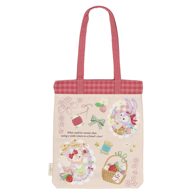 「ダッフィー＆フレンズのハートフェルト・ストロベリーギフト」トートバッグ