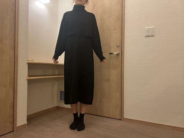 【GU　マルチウェイニットワンピース】フォーマルな場面でもOKなキレイ目デザイン