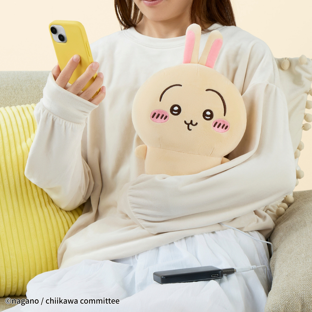 あったかぬいぐるみ　うさぎ　抱っこ