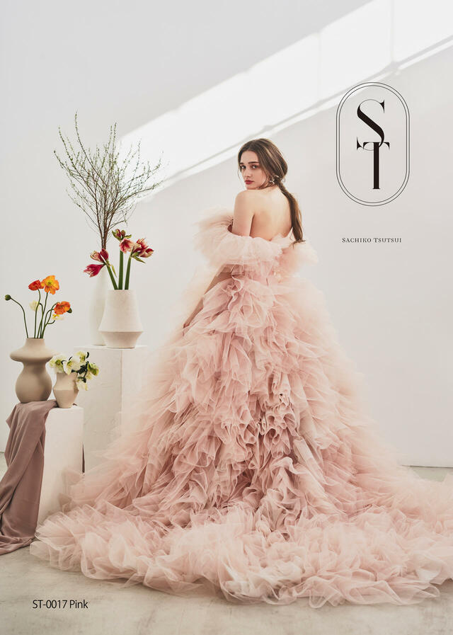 【クラウディア】ST新作ウェディングドレス｜ST-0017_Pink
