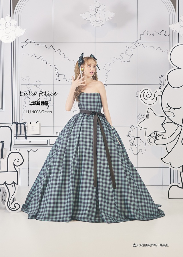 「Lulu felice×ご近所物語」新作ウェディングドレス　LU-1008_Green