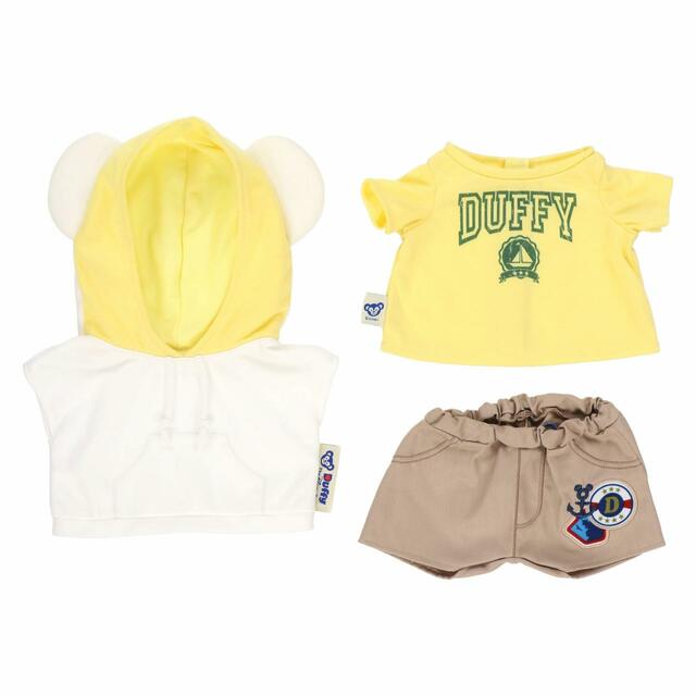 ぬいぐるみコスチューム 5,400円|セット内容:Tシャツ、パーカー、ズボン|「ダッフィー&フレンズのサマーナイト・メロディー」スペシャルグッズ|東京ディズニーリゾート40周年“ドリームゴーラウンド”|発売日:2023年7月3日(月)|販売店舗:東京ディズニーシー「マクダックス・デパートメントストア」