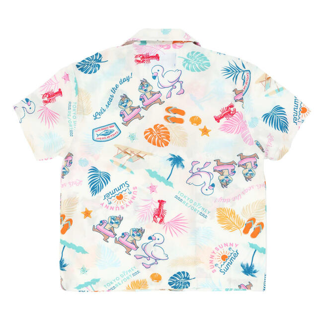 アロハシャツ(100cm/120cm) 3,600円｜東京ディズニーリゾート「SUNNY SUNNY Summer」グッズ｜販売店舗：東京ディズニーランド「グランドエンポーリアム」、東京ディズニーシー「タワー・オブ・テラー・メモラビリア」｜発売日：2025年6月5日（木）