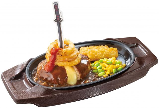 「炭治郎のヒノカミ神楽 オニ・チーズINハンバーグ」＜1,000円（税込1,100円）＞【ガスト・バーミヤン・ジョナサン×鬼滅の刃キャンペーン開催】