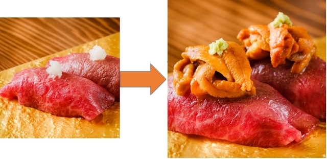 数量限定　大人気の　“ウニのせ和牛寿司”