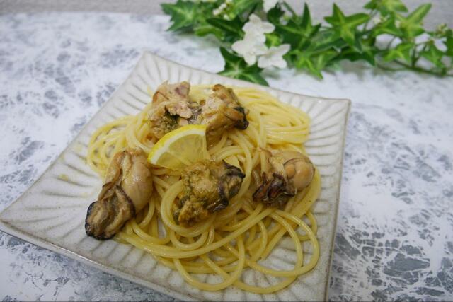 【カルディ 瀬戸内牡蠣のアヒージョ】パスタにしていただきました