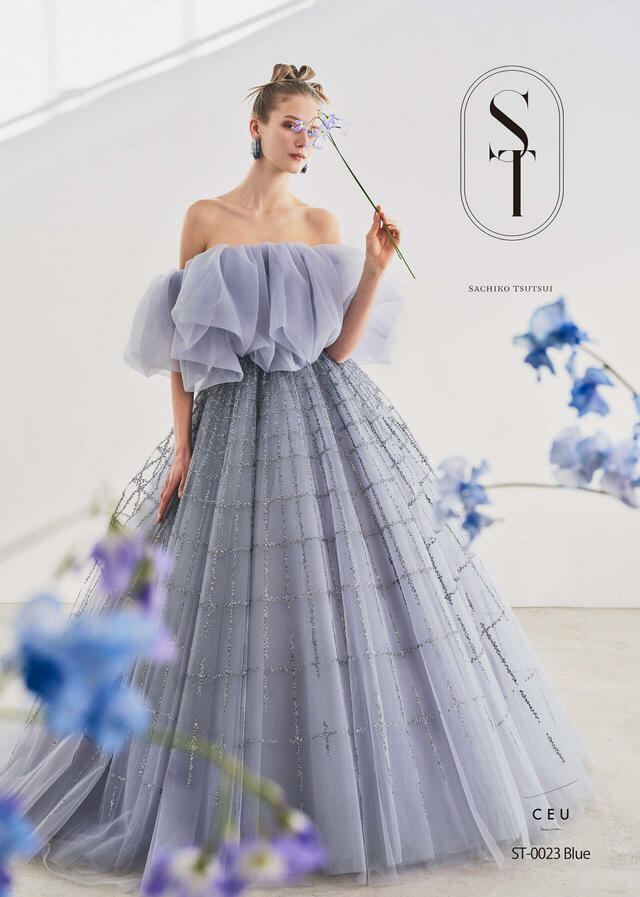 【クラウディア】ST新作ウェディングドレス｜ST-0023_Blue