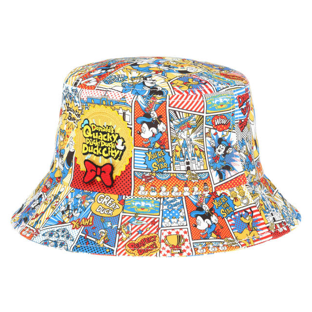 ハット 3,600円｜ディズニー・パルパルーザ「ドナルドのクワッキー・ダック！ダック！ダックシティ！」スペシャルグッズ｜販売店舗：東京ディズニーランド「ディズニー＆カンパニー」｜発売日：2025年4月7日（月）