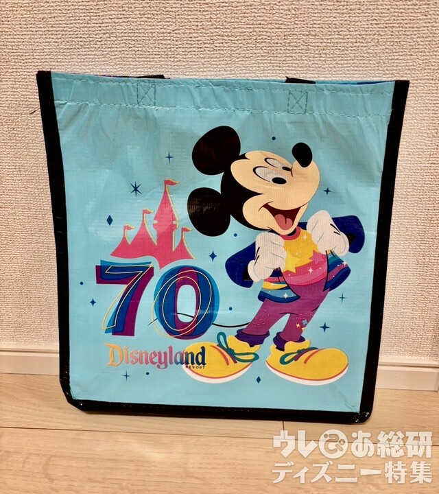 ディズニーランド・リゾート70周年グッズ　ショッピングバッグ小