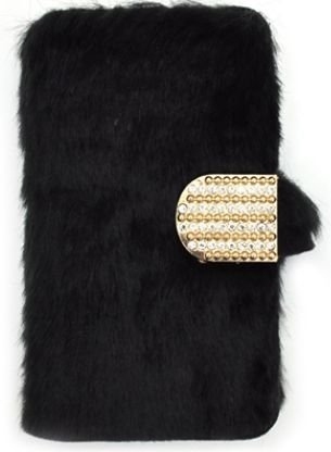 あったかiPhoneケース：PLATA ( プラタ ) iPhone5 / iPhone5s 用 カラー ファー ケース ポーチ