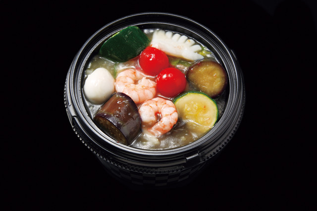 夏野菜入り塩中華丼