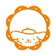 【サンリオキャラクターズ トロフィーカップスタンプ カラフル杯】ポムポムプリン　スタンプイメージ