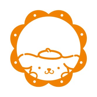 【サンリオキャラクターズ トロフィーカップスタンプ カラフル杯】ポムポムプリン　スタンプイメージ