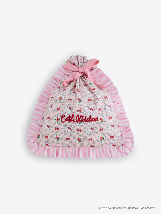 Cath Kidston × Hello Kitty ドローストリングポーチ Provence 各4,180円(税込)