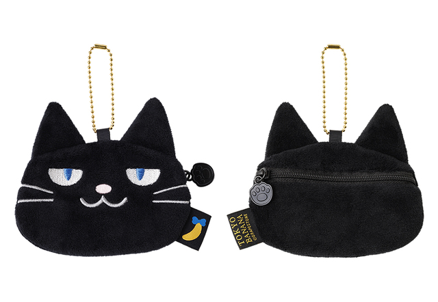 東京ばな奈ぶにゃんこ フェイスポーチ【東京ばな奈の黒猫「ぶにゃんこ」】