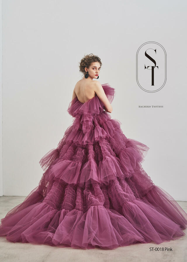 【クラウディア】ST新作ウェディングドレス｜ST-0018_Pink