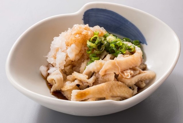 さっぱり鶏皮ポン酢