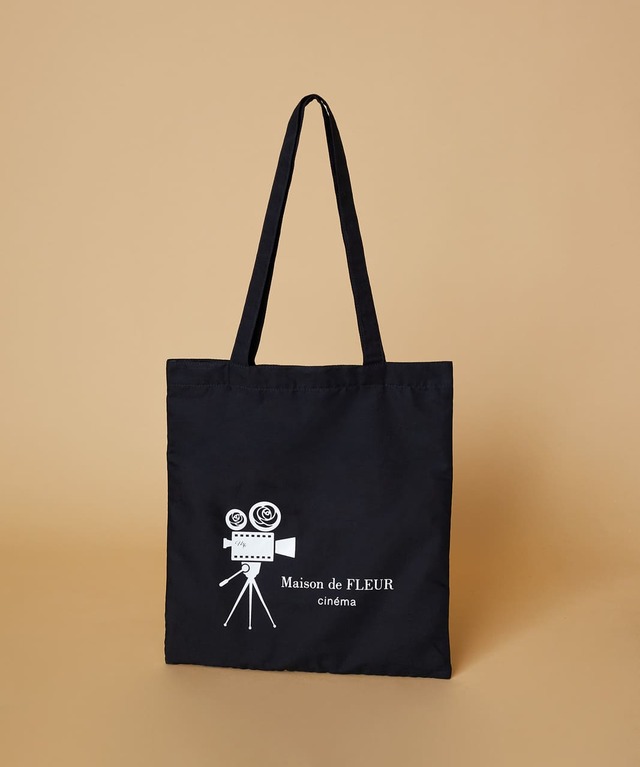 【Maison de FLEUR cinema】「シネマプリントトート(Black)」2,500円