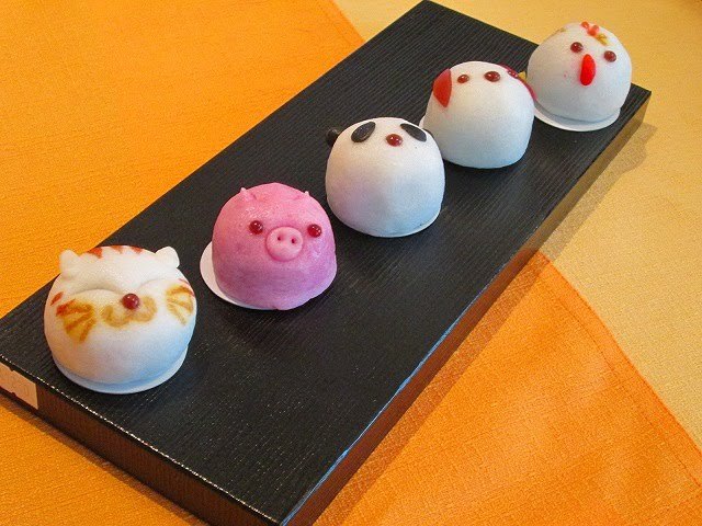 東京駅手みやげ：あわ家惣兵衛　どうぶつまんじゅう　整列！