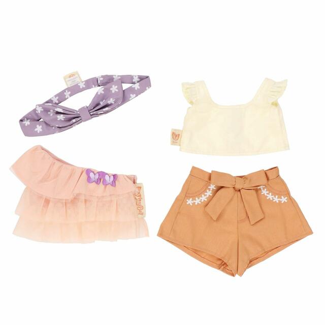 ぬいぐるみコスチューム 5,400円｜セット内容：ブラウス、チュール付きブラウス、キュロット、ヘアバンド｜「ダッフィー＆フレンズのサマーナイト・メロディー」スペシャルグッズ｜東京ディズニーリゾート40周年“ドリームゴーラウンド”｜発売日：2023年7月3日（月）｜販売店舗：東京ディズニーシー「マクダックス・デパートメントストア」