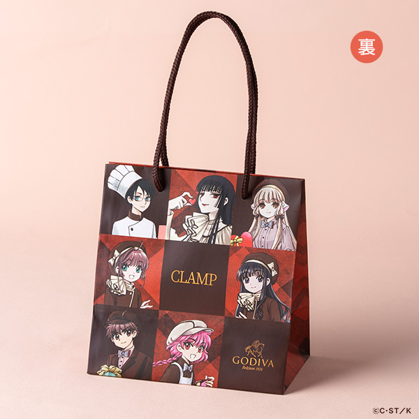 「ゴディバ×CLAMP コレクション ギフトバッグ S」＜価格：275円（税込）＞【【ゴディバ×CLAMP】「保冷バッグセット」や「タンブラーセット」も発売！「ゴディバ×CLAMP コレクション」先行予約スタート！】