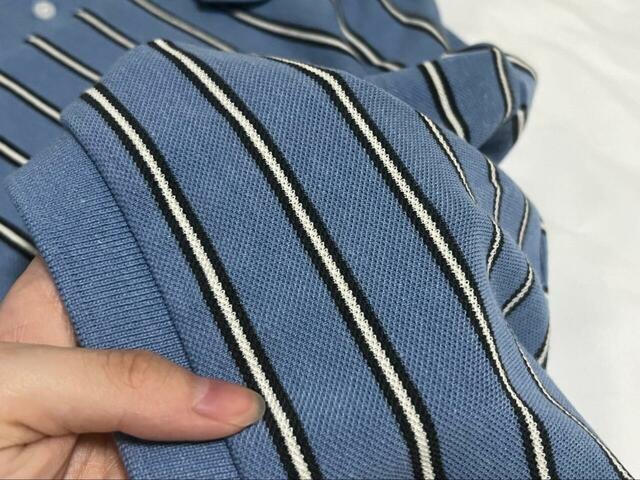 【PENNEYS×coen 別注カノコポロワンピース】シンプルな無地のブラックとオレンジのほか、水色地に紺と白のボーダー柄、紺色地にオレンジと白のボーダー柄があります