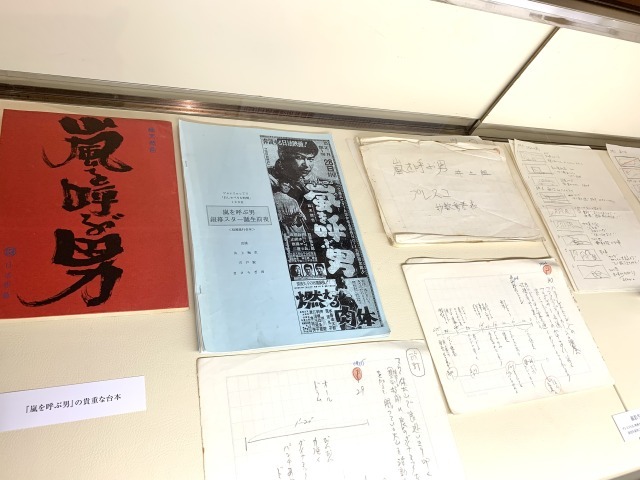 名作「嵐を呼ぶ男」の台本やカット割など