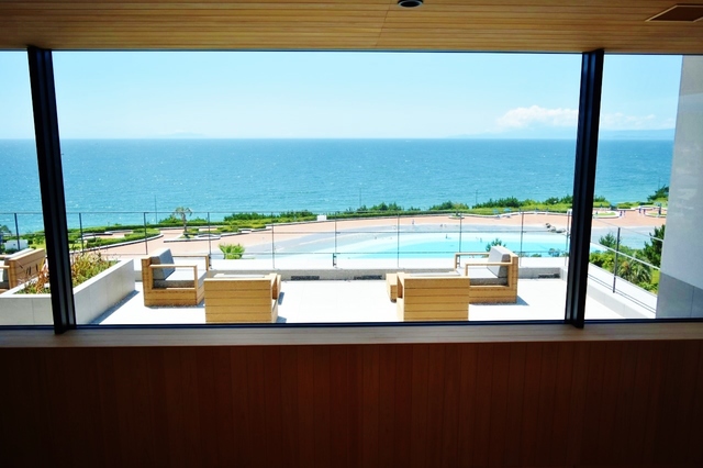 パノラミックサウナから見える風景