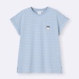 【ちいかわ×GU】「ボーダーT CHIIKAWA」1,290円／胸元にはちいかわたちのワンポイントが