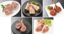 ビーフテリーヌ、焼豚肩ロース、スモークチキン、合鴨燻製、スモークラムラック