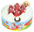 「ペコちゃんポコちゃん苺のショートケーキ」M:税込4,850円、直径約170mm