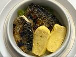 【サンコー 炊き立て丼７プレミアム だし巻き玉子 ７プレミアムさばの塩焼 】サバなど大きいそうざいは小さくする必要がある